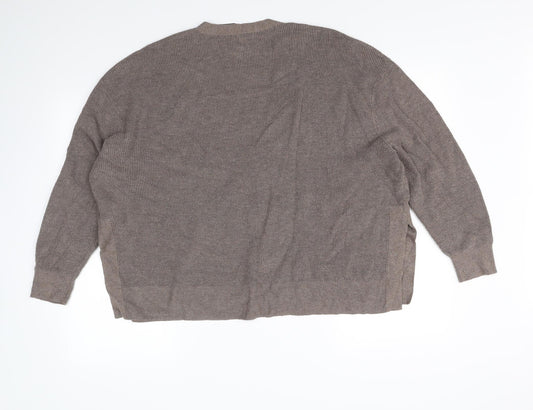 H&M Womens Brown Cardigan Jumper Size M