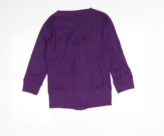 Mk one Womens Purple Cardigan Jumper Size 12