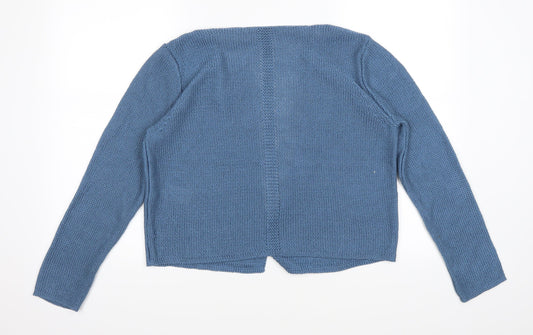 Le Comte Womens Blue Cardigan Jumper Size 10