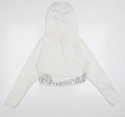 Pineapple Womens White Pullover Hoodie Size XS