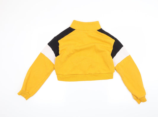 H&M Womens Orange Pullover Jumper Size XS