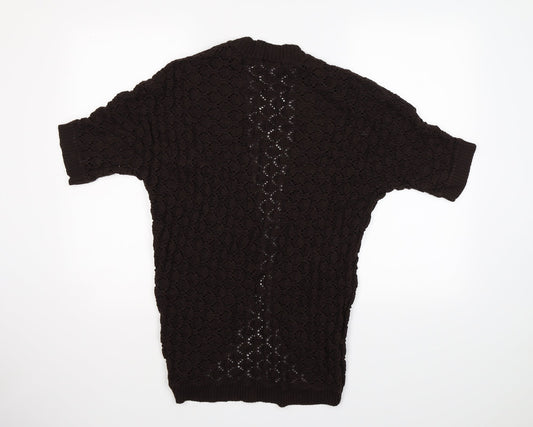 Agenda Womens Brown Knit Cardigan Jumper Size 20