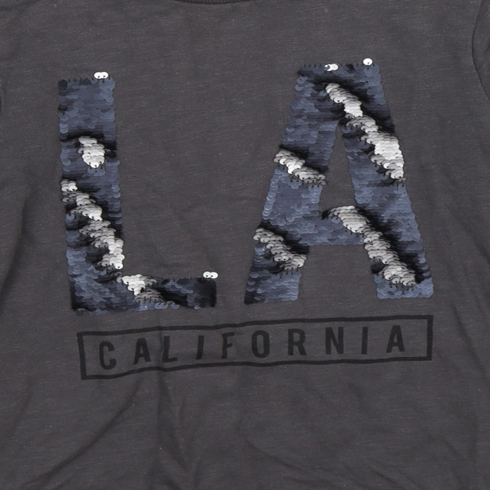 TU Girls Grey Jersey Pullover Sweatshirt Size 8 Years - LA Sequins