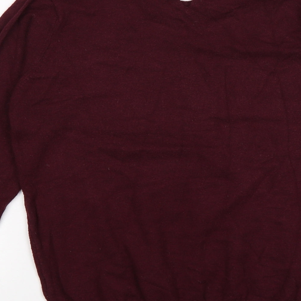 artmosphere Womens Red Knit Pullover Jumper Size 12 - Burgundy