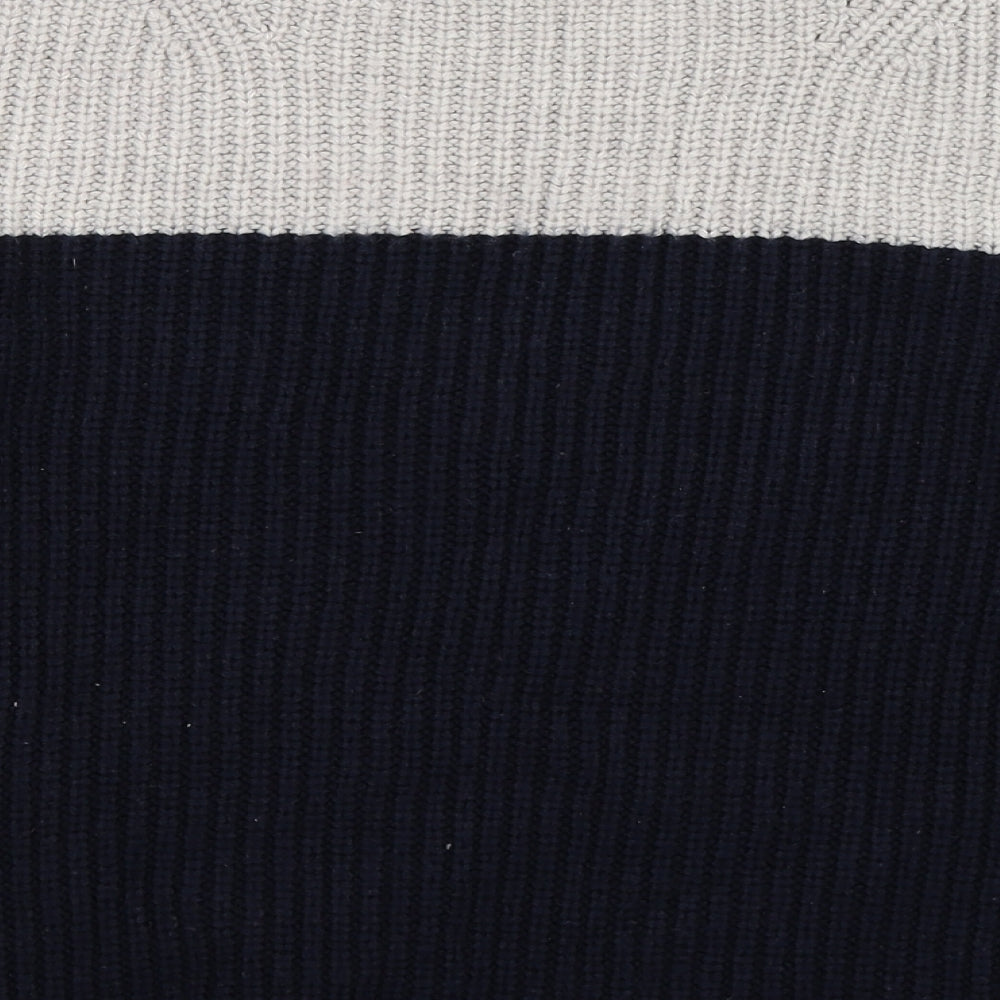 Brand and care label for Marks & Spencer women’s grey knit jumper, size S