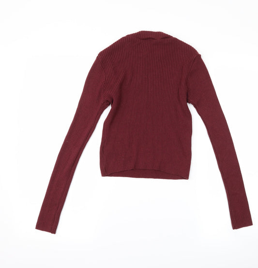 New Look Girls Purple Pullover Jumper Size 12-13 Years
