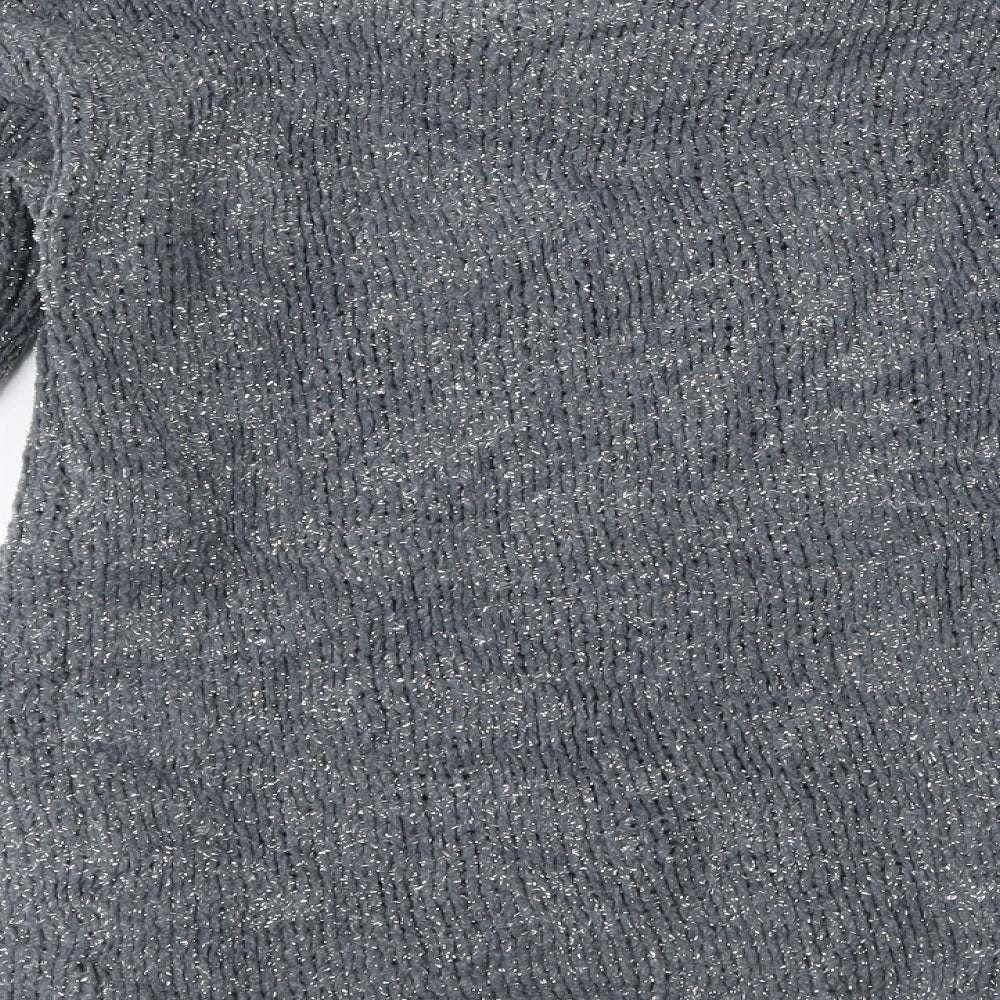 Brand and care label for Primark girls’ grey jumper, size 8-9, years