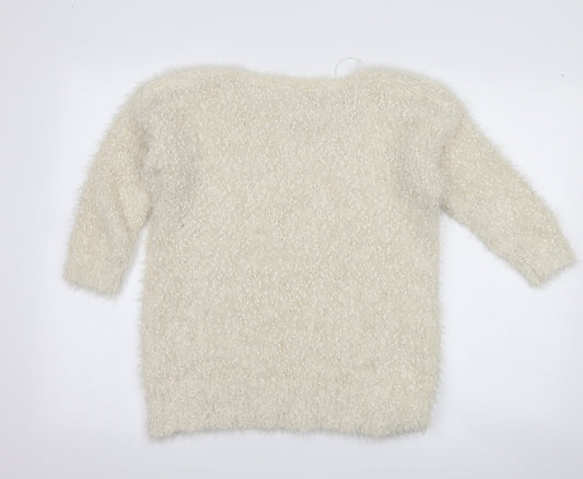 David Emanuel Womens Ivory Pullover Jumper Size M