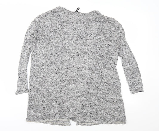 H&M Womens Grey Knit Cardigan Jumper Size S