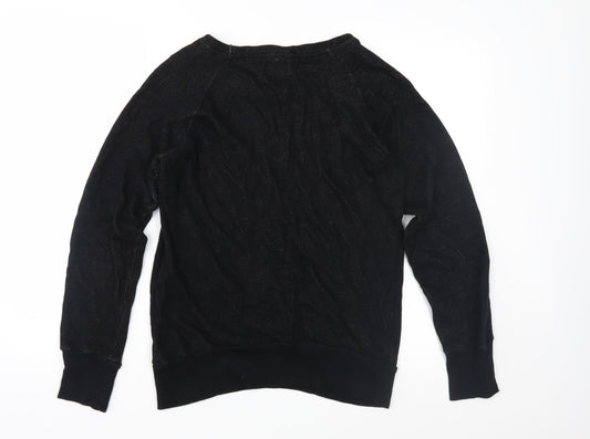 Zara Womens Black Knit Pullover Jumper Size M