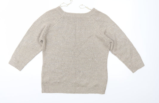 Store Twenty One Womens Brown Knit Pullover Jumper Size M