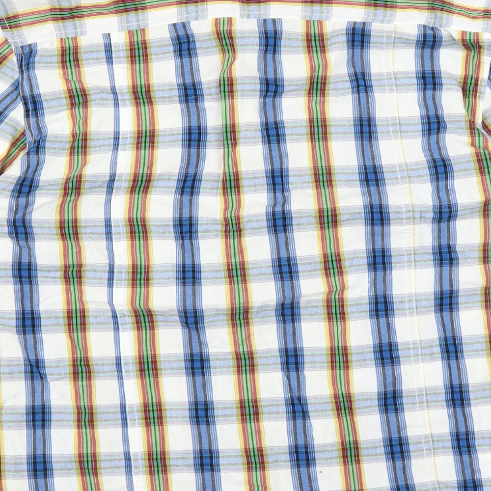 Cherokee Mens Multicoloured Check Button-Up Size S