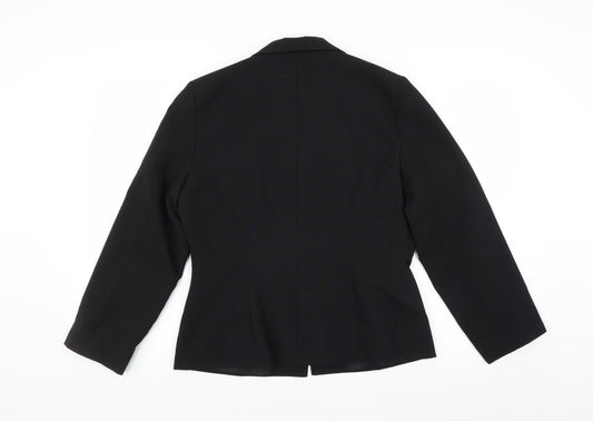 ECCO Womens Black Jacket Suit Jacket Size 14