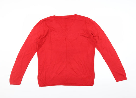 BHS Womens Red Pullover Jumper Size 14