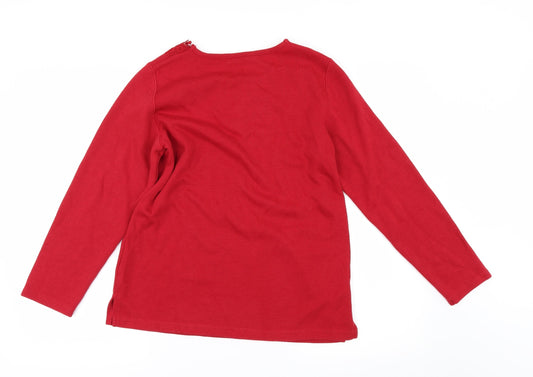 Bonmarché Womens Red Basic T-Shirt Size XS