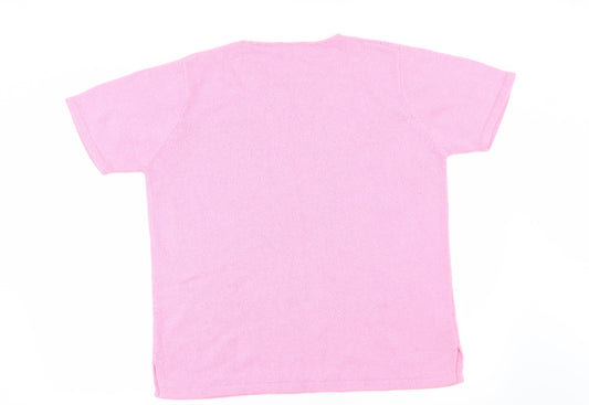 Joie De Vivre Womens Pink Pullover Jumper Size M
