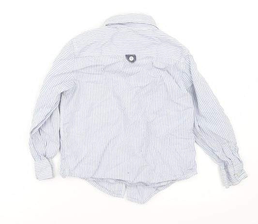 Primark Boys Black Striped Basic Button-Up Size 5-6 Years