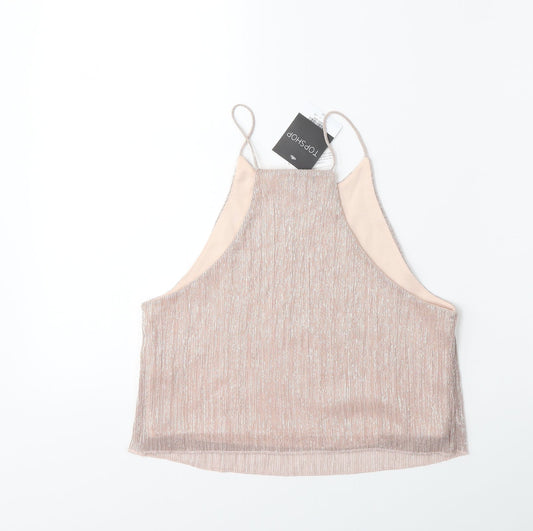 Topshop Womens Pink Basic Tank Size 10