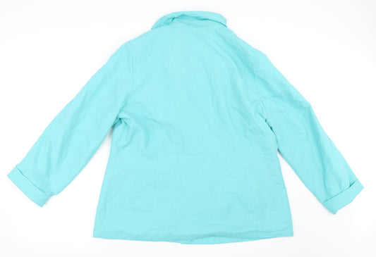 Marks and Spencer Womens Blue Jacket Coat Size 16