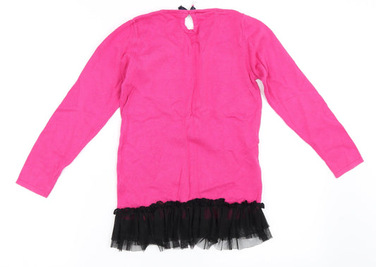 YD Girls Pink Pullover Jumper Size 11-12 Years