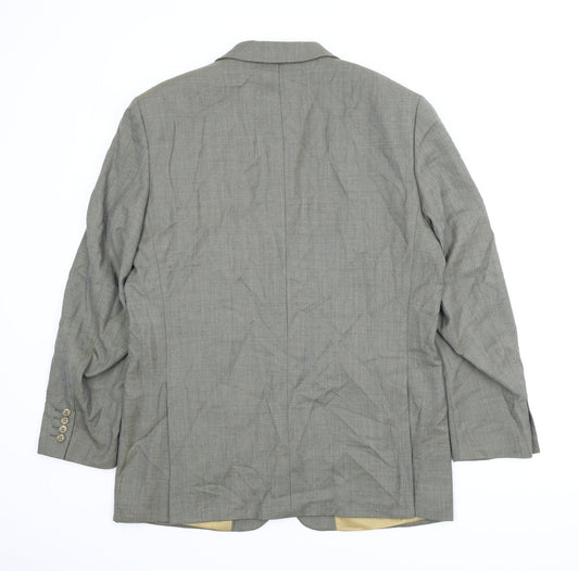 Greenwoods Mens Green Jacket Suit Jacket Size 42