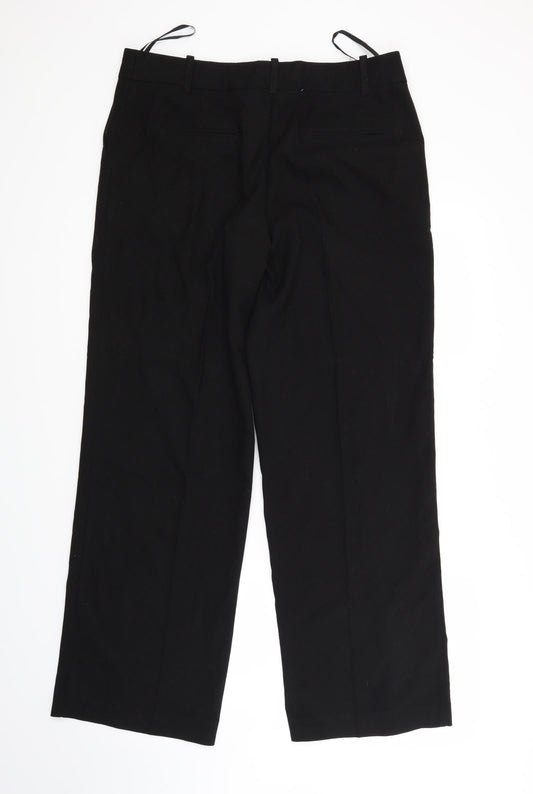 NEXT Womens Black Trousers Size 12 L28 in