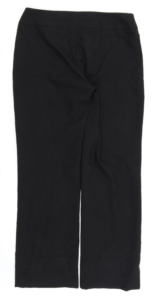 Asda George Womens Black Trousers Size 10 L28 in