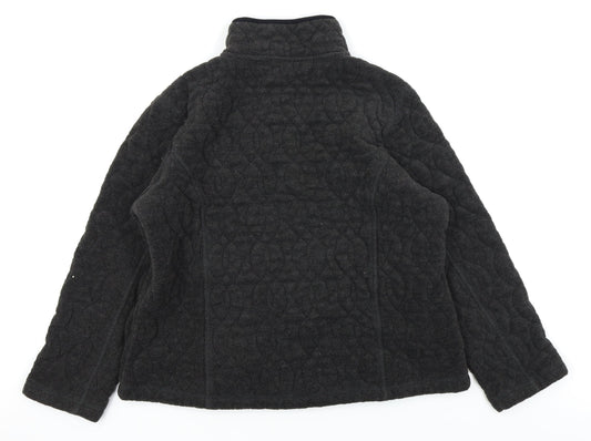 Eivissa Womens Black Full Zip Jumper Size 10