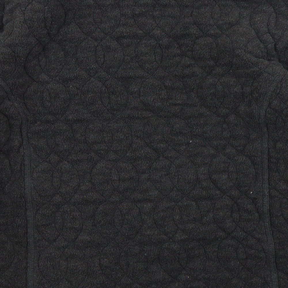 Brand and care label for Eivissa women’s black full zip jumper, size UK 10
