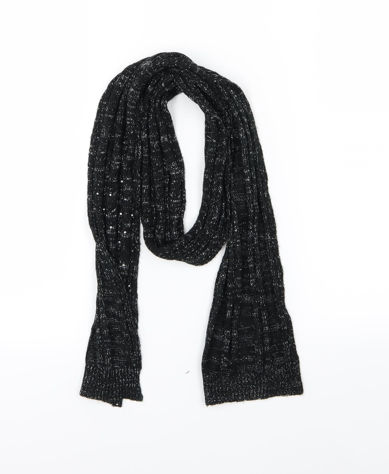 Anne Klein Womens Black Knit Scarf