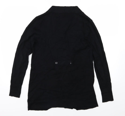 M&Co Womens Black Knit Cardigan Jumper Size S
