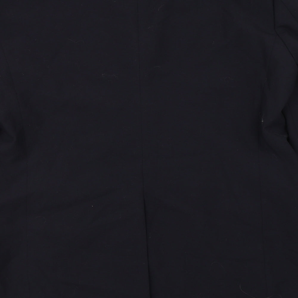 Brand and care label for Tom english men’s blue jacket blazer, size 36