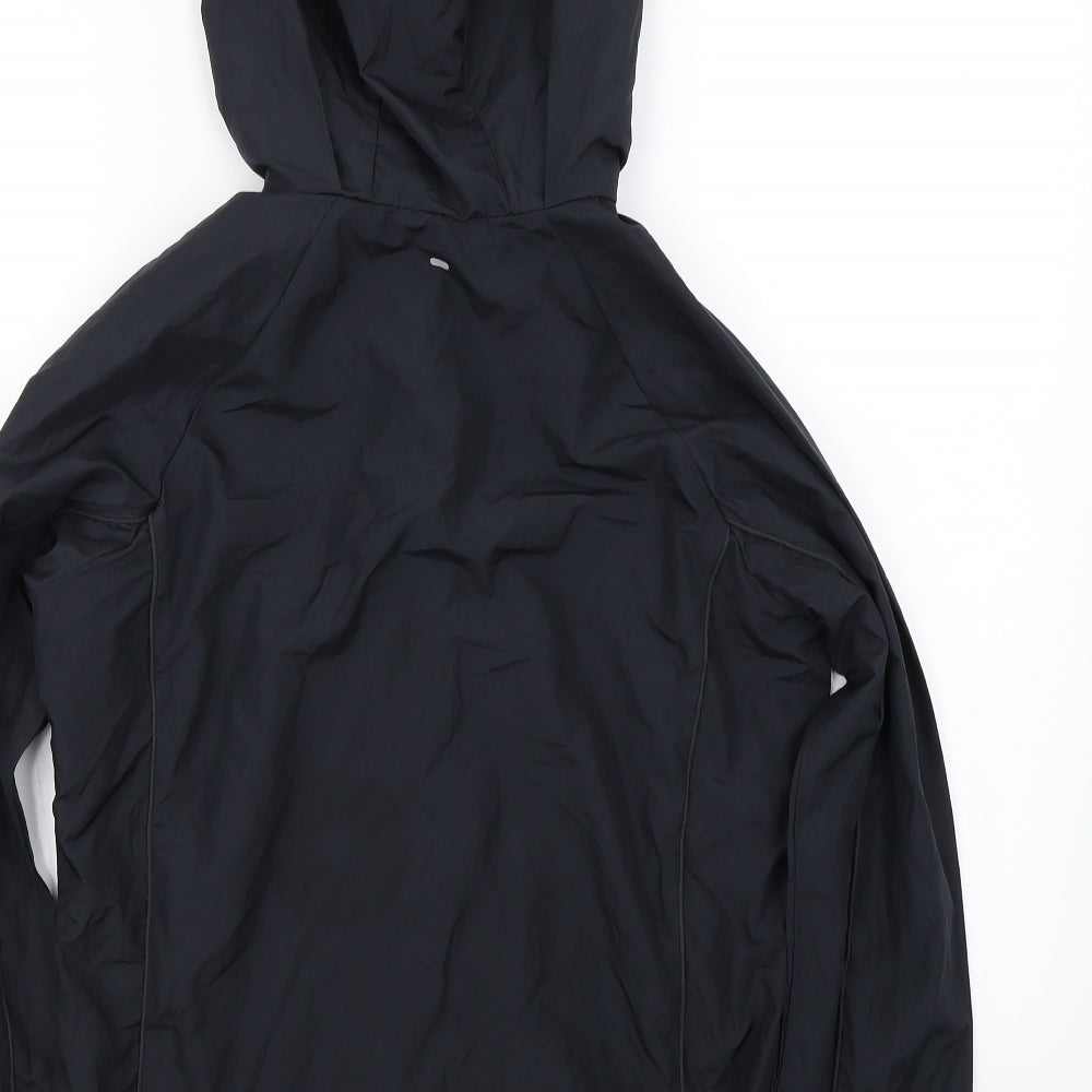 Brand and care label for target active women’s black full zip hoodie, size UK 8