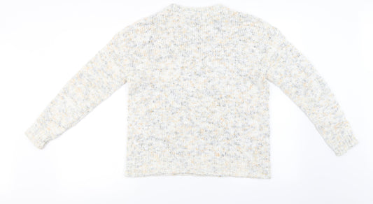 Papaya Womens Ivory Henley Jumper Size M