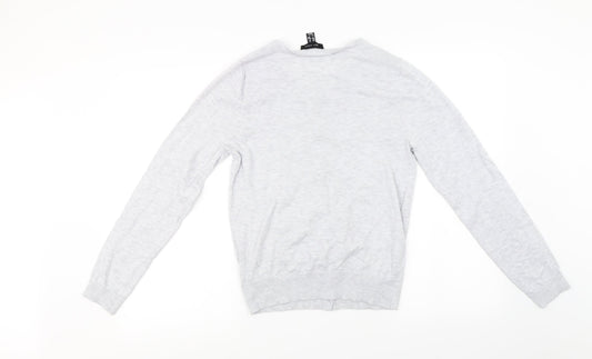 New Look Womens Grey Cardigan Jumper Size 10
