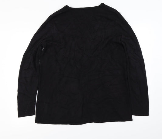 Joella Di Marco Womens Black Cardigan Jumper Size XL