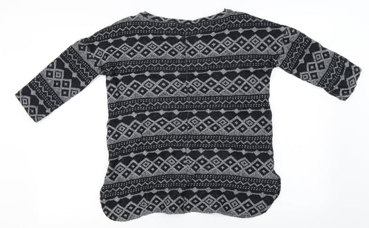 NEXT Womens Black Pullover Jumper Size 8