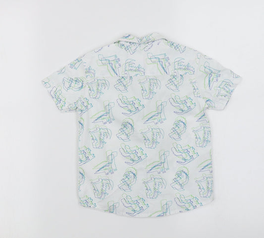 George Boys White Basic Button-Up Size 2-3 Years