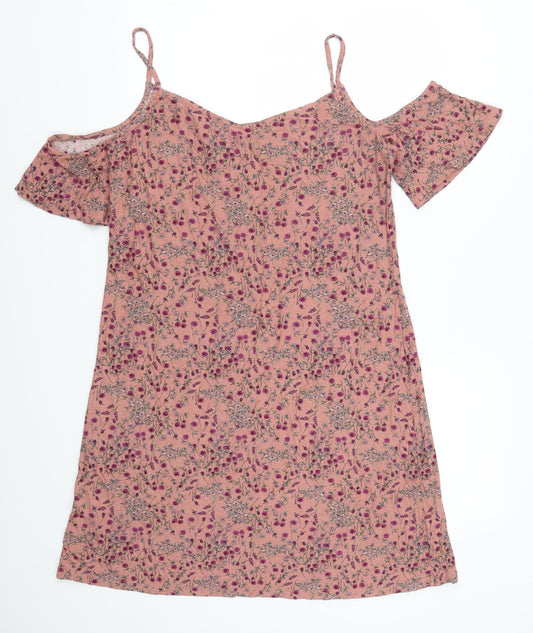 NEXT Womens Pink Floral Mini Size 14