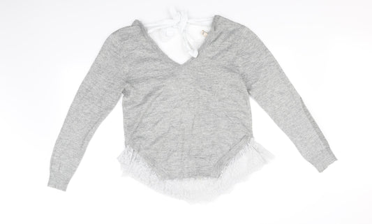 Divided Womens Grey Pullover Jumper Size XS
