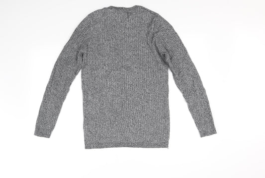 New Look Womens Grey Pullover Jumper Size S