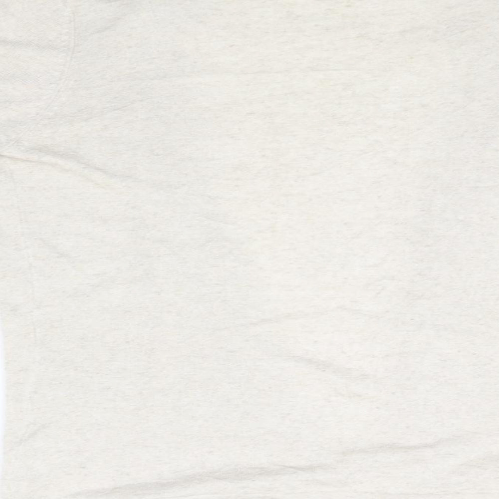 Brand and care label for Preworn women’s beige cardigan jumper, size UK 10