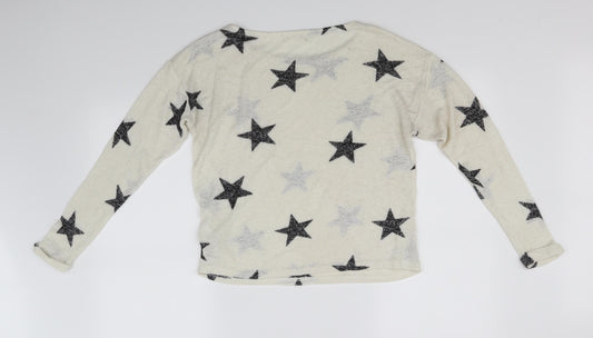 H&M Girls Beige Pullover Jumper Size 14 Years
