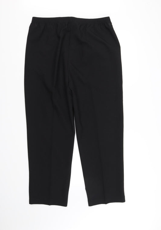 Sarah Hamilton Womens Black Trousers Size 16 L32 in