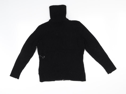 text Womens Black Jacket Size M
