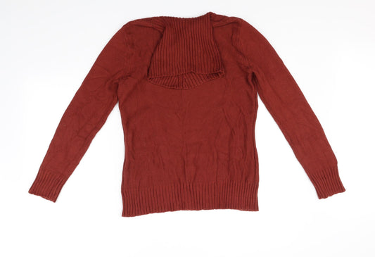 anna rose Womens Orange Pullover Jumper Size M