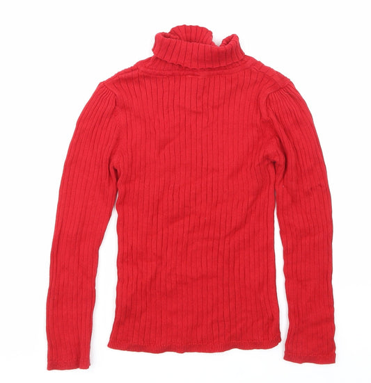 TU Girls Red Basic T-Shirt Size 5-6 Years