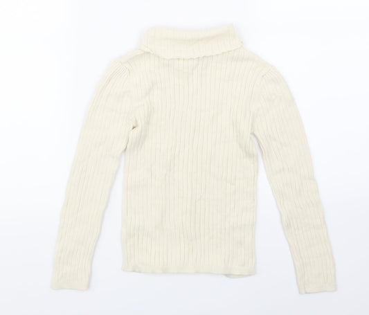 TU Girls Beige Pullover T-Shirt Size 5-6 Years