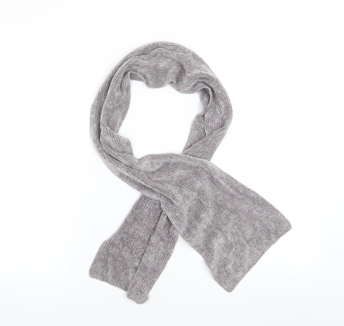 Front view of Preworn women’s grey scarf