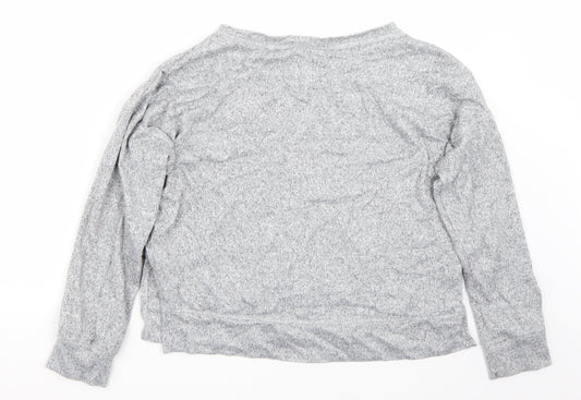 Loungewear Womens Grey Basic T-Shirt Size 12